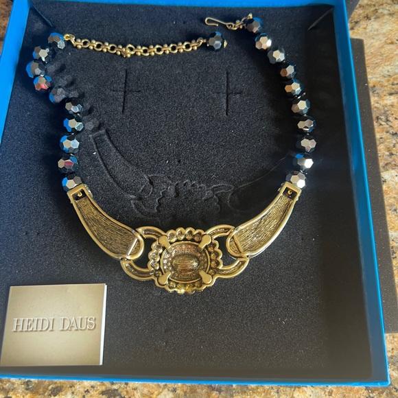 Vtg Heidi Daus "Collector's Edition" 2-in-1 convertible statement necklace NIB - Picture 5 of 6